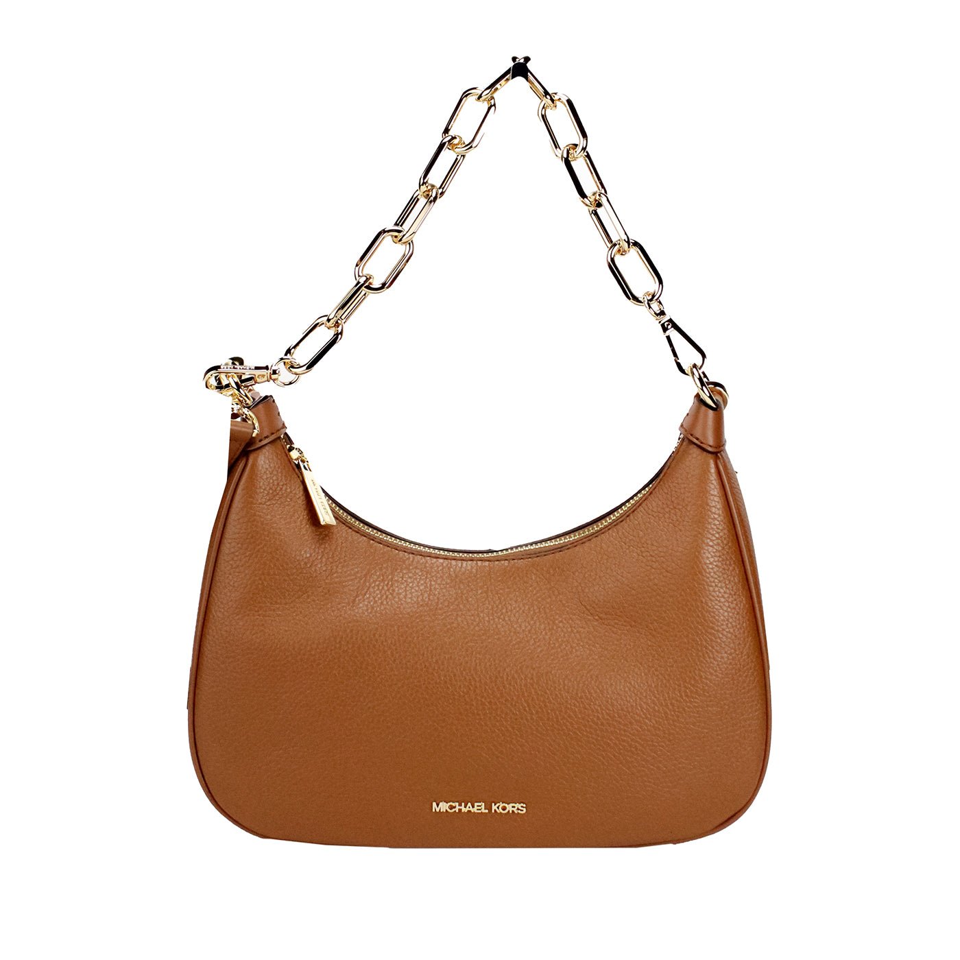 Michael Kors Cora Large Luggage Zip Pouchette Chain Shoulder Crossbody Bag | Fashionsarah.com