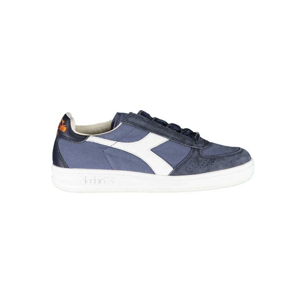 Diadora Chic Blue Contrast Lace-Up Sneakers | Fashionsarah.com