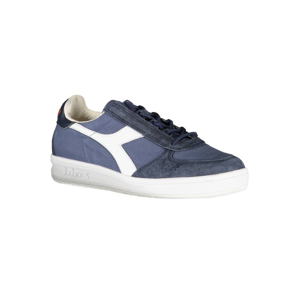 Diadora Chic Blue Contrast Lace-Up Sneakers | Fashionsarah.com