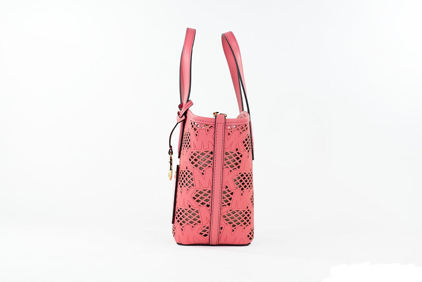 Michael Kors Kimber Small Tea Rose Leather 2-in-1 Zip Tote Bag | Fashionsarah.com