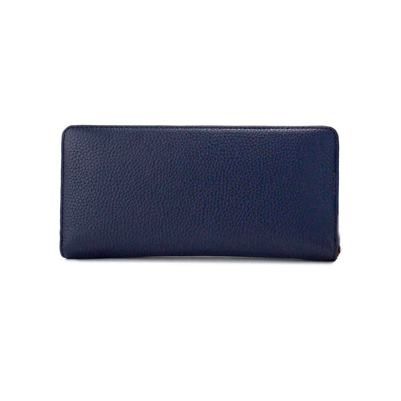 Michael Kors Jet Set Travel Large Navy Pebbled Leather Continental Wrist Wallet | Fashionsarah.com