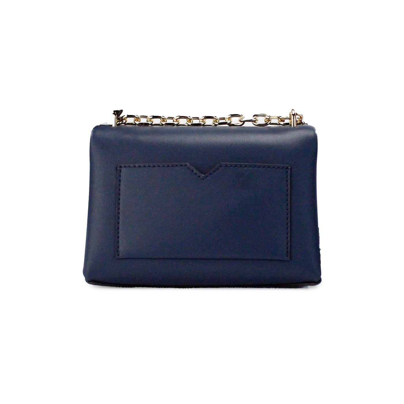 Michael Kors Cece Small Navy Vegan Leather Convertible Flap Crossbody Bag | Fashionsarah.com