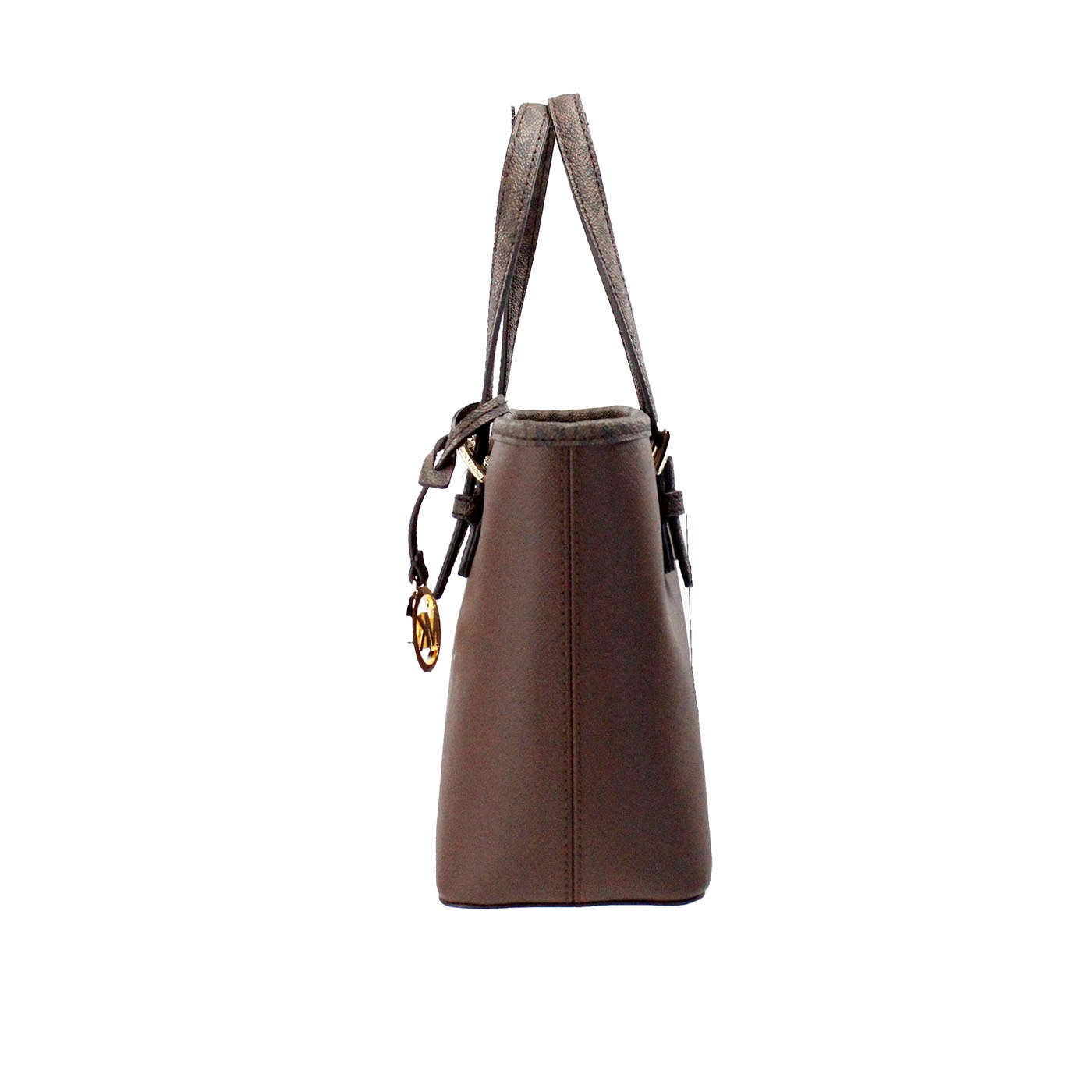 Michael Kors Jet Set Mocha Leather XS Carryall Top Zip Tote Bag | Fashionsarah.com