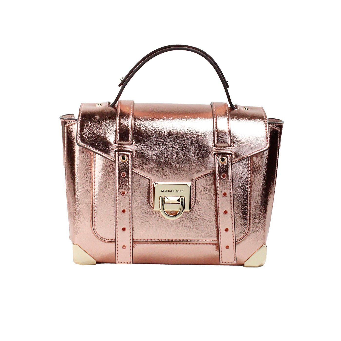 Michael Kors Manhattan Medium Primrose Leather Top Handle Satchel Bag | Fashionsarah.com