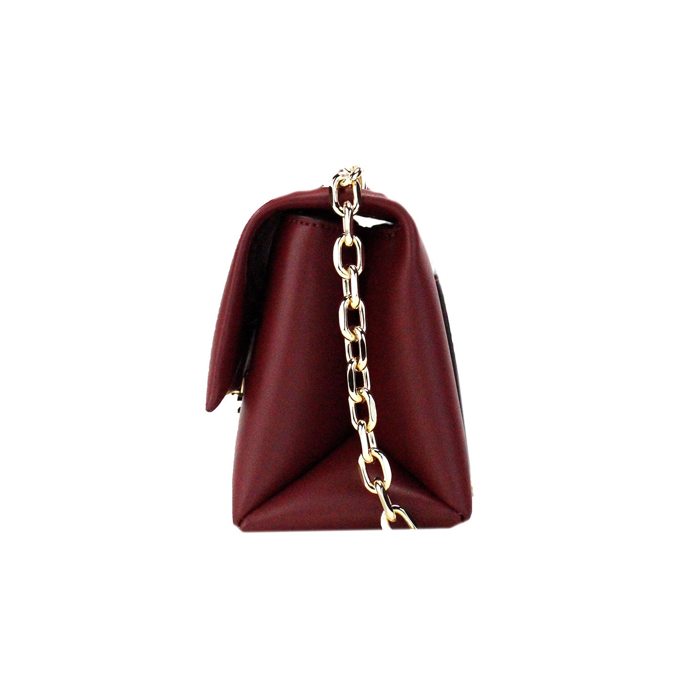 Michael Kors Cece Small Dark Cherry Vegan Leather Convertible Flap Crossbody Bag | Fashionsarah.com