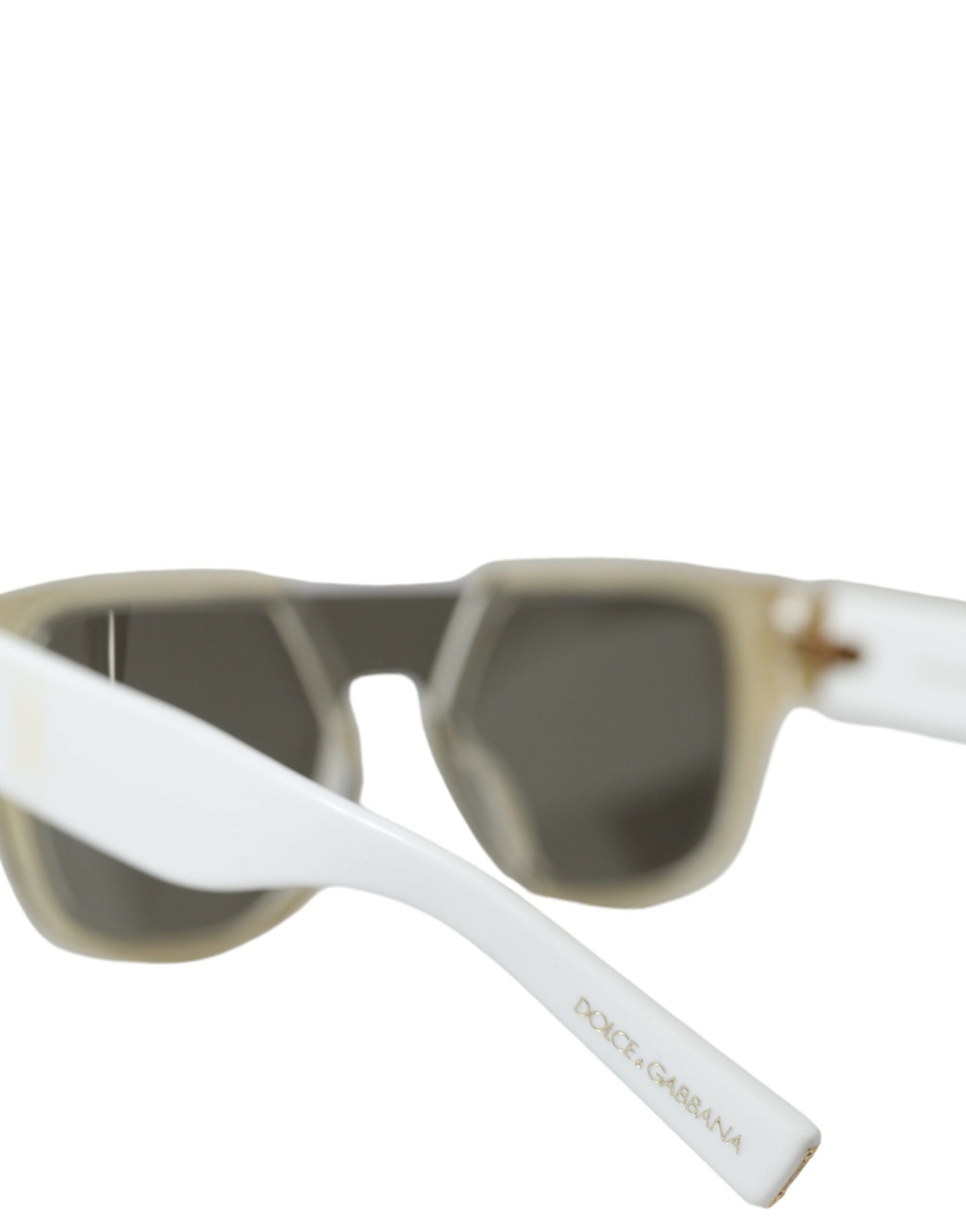 Dolce & Gabbana Chic White Acetate Designer Sunglasses | Fashionsarah.com