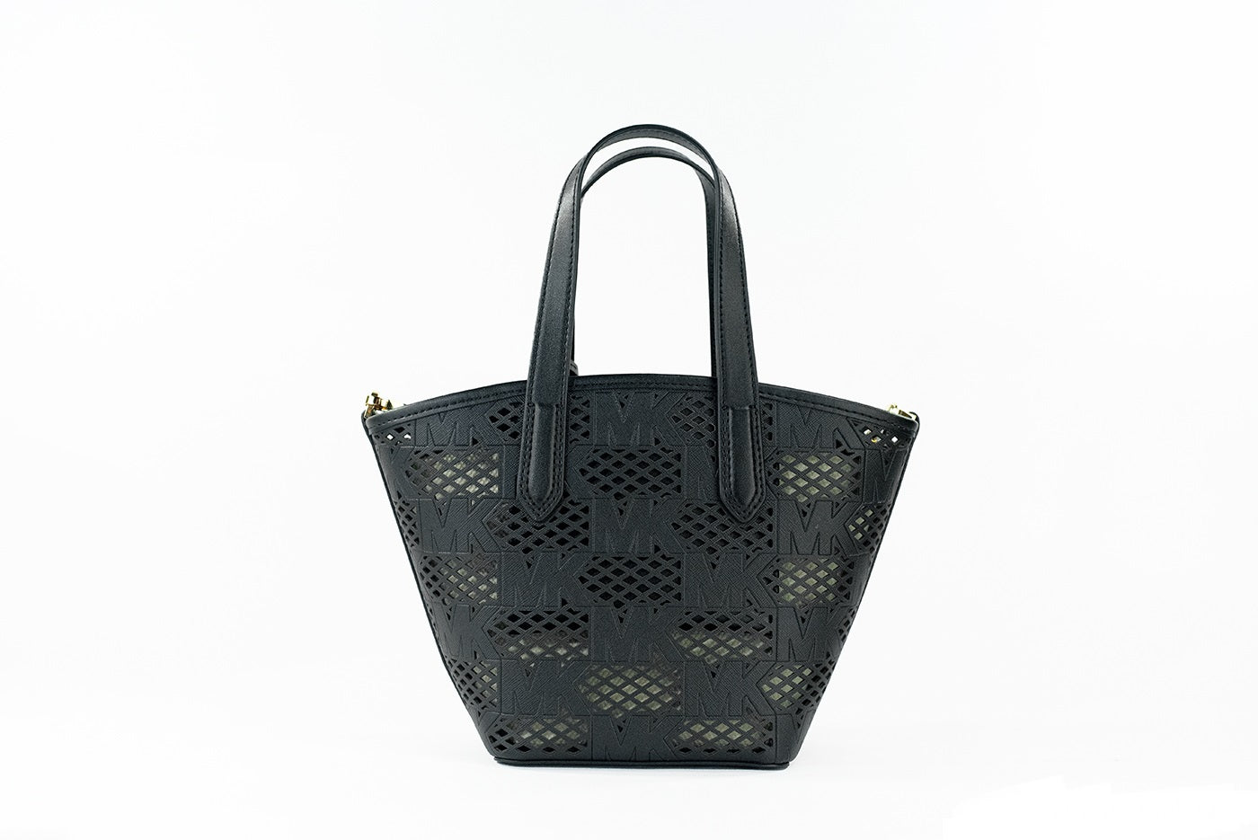 Michael Kors Kimber Small Black Leather 2-in-1 Zip Tote Bag | Fashionsarah.com