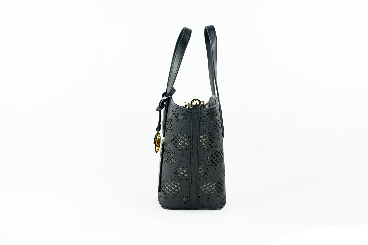 Michael Kors Kimber Small Black Leather 2-in-1 Zip Tote Bag | Fashionsarah.com