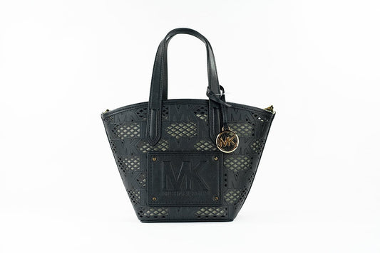 Michael Kors Kimber Small Black Leather 2-in-1 Zip Tote Bag | Fashionsarah.com