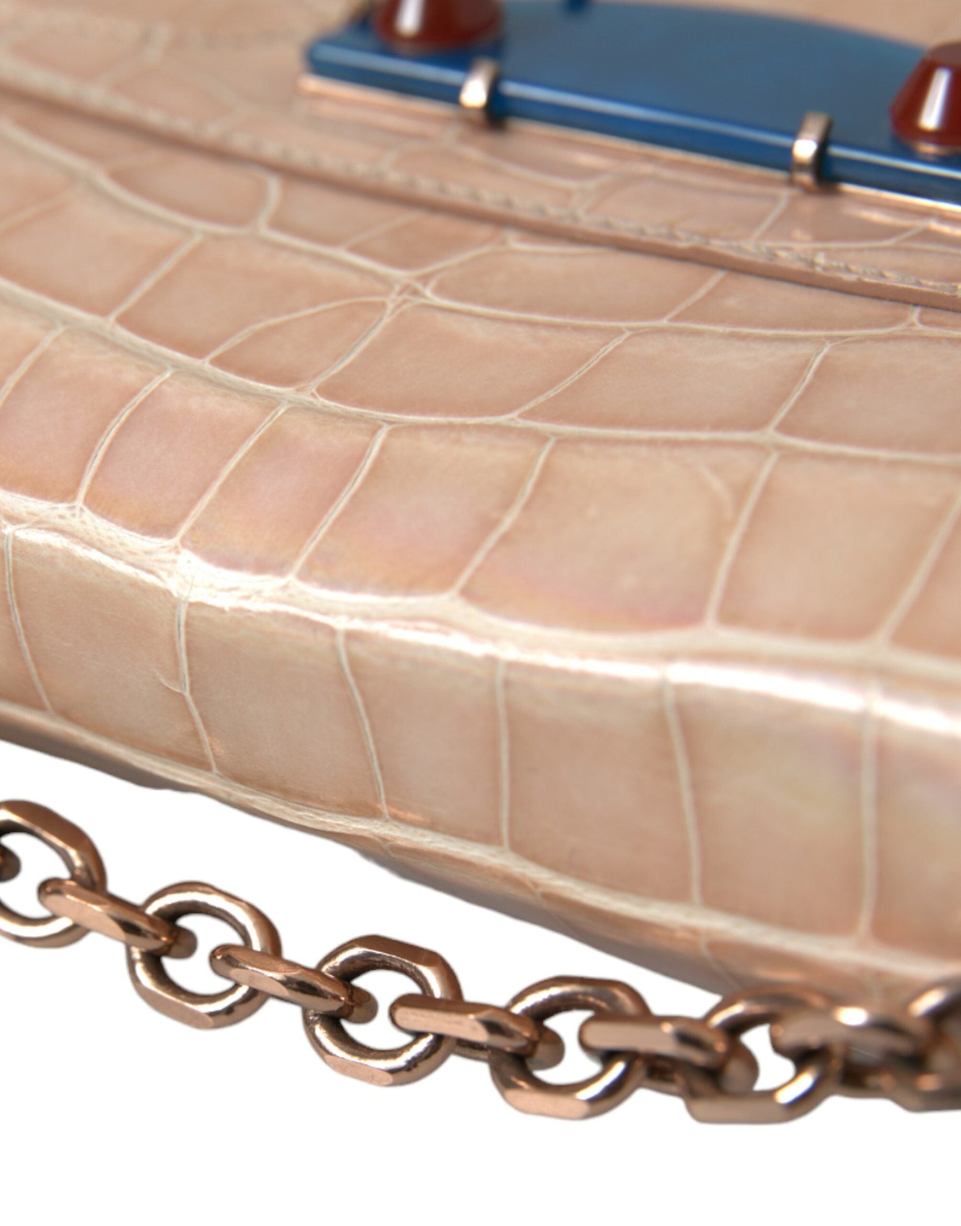 Balenciaga Elegant Mini Chain Beige Clutch for Evening Elegance | Fashionsarah.com