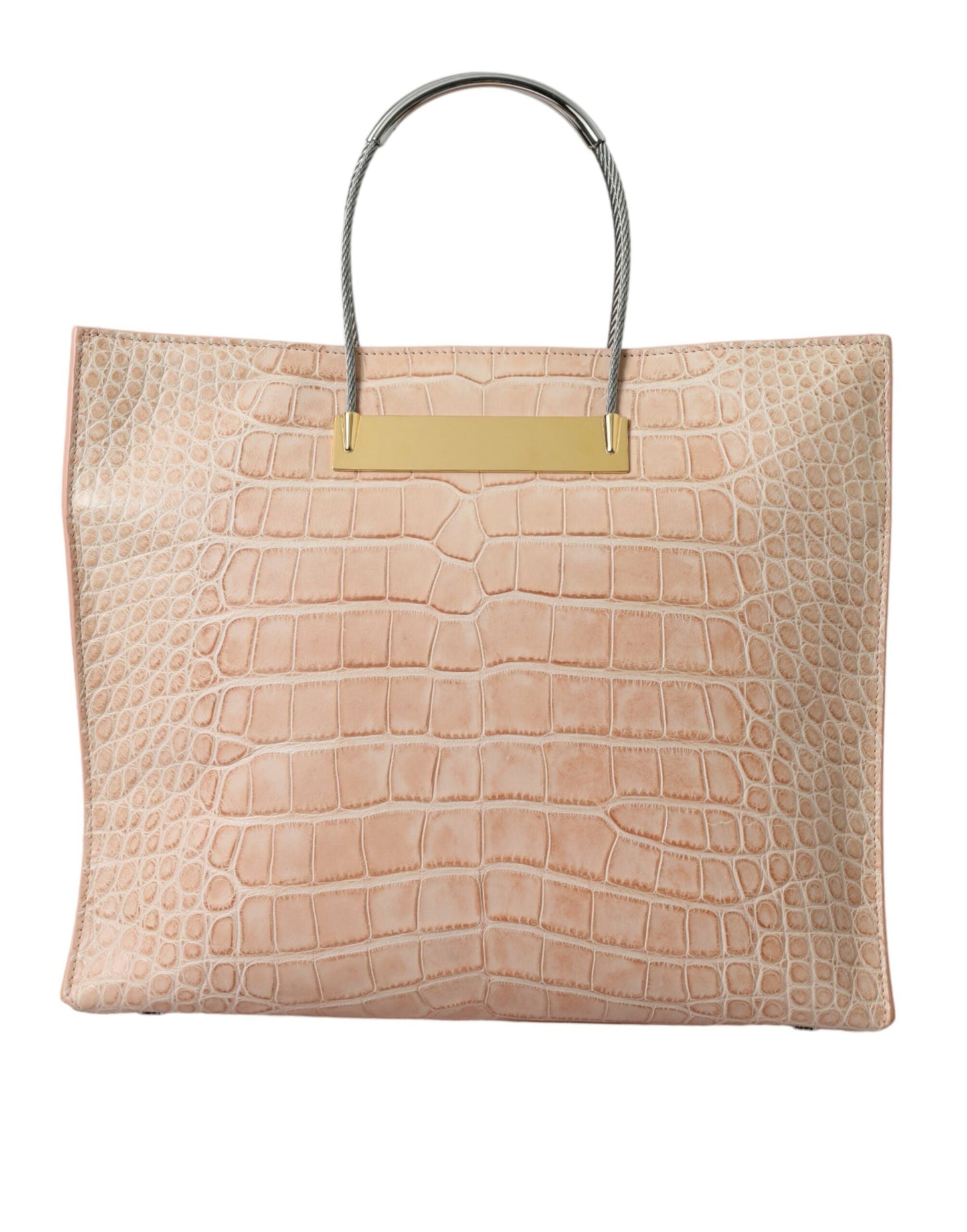 Balenciaga Alligator Leather Chic Pink Tote Bag | Fashionsarah.com