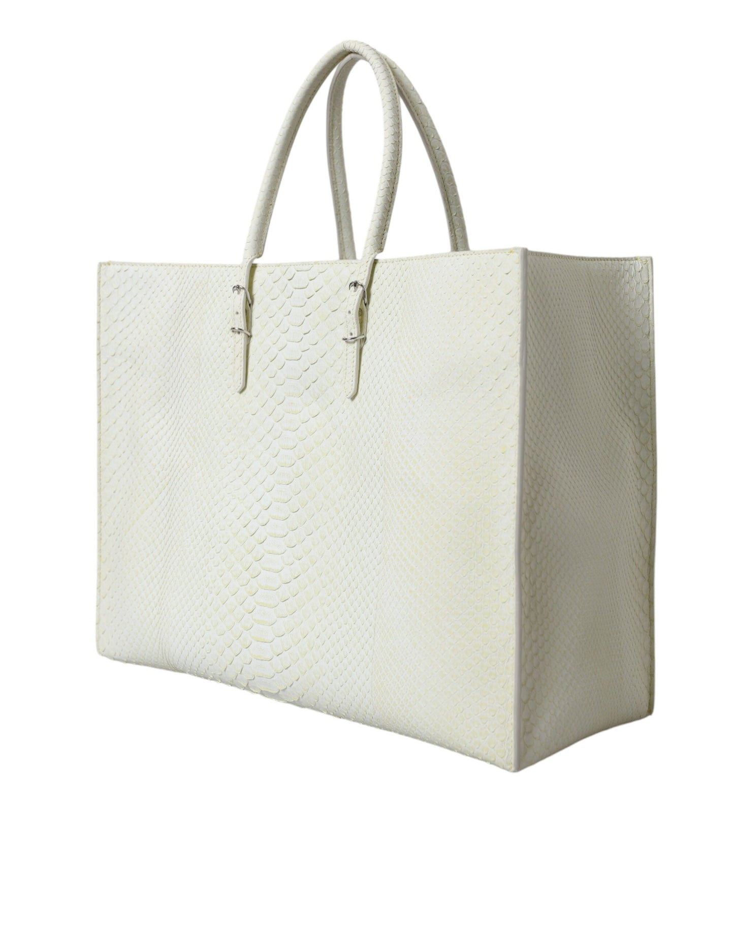 Balenciaga Chic Leather Tote in White & Yellow | Fashionsarah.com