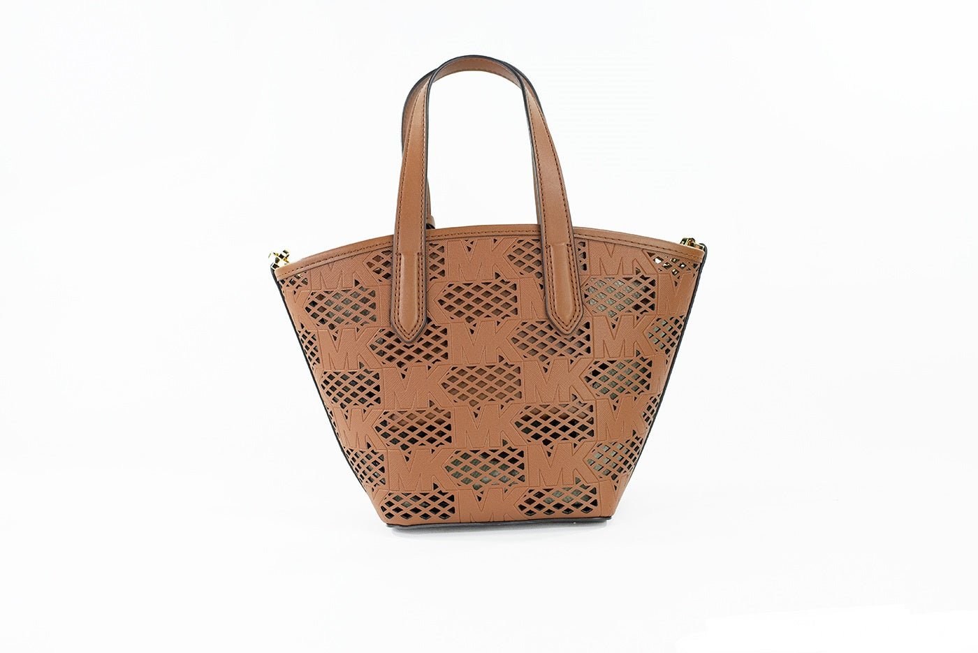 Michael Kors Kimber Small Luggage Leather 2-in-1 Zip Tote Bag | Fashionsarah.com