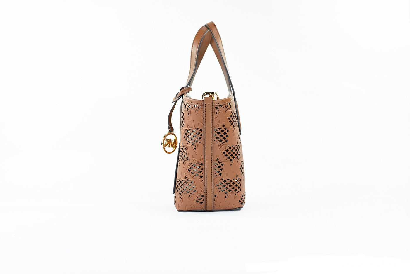 Michael Kors Kimber Small Luggage Leather 2-in-1 Zip Tote Bag | Fashionsarah.com