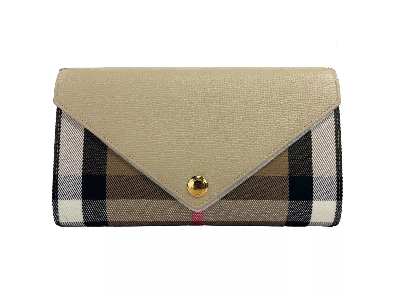 Burberry Hannah Small House Check Coca Leather Crossbody Bag | Fashionsarah.com