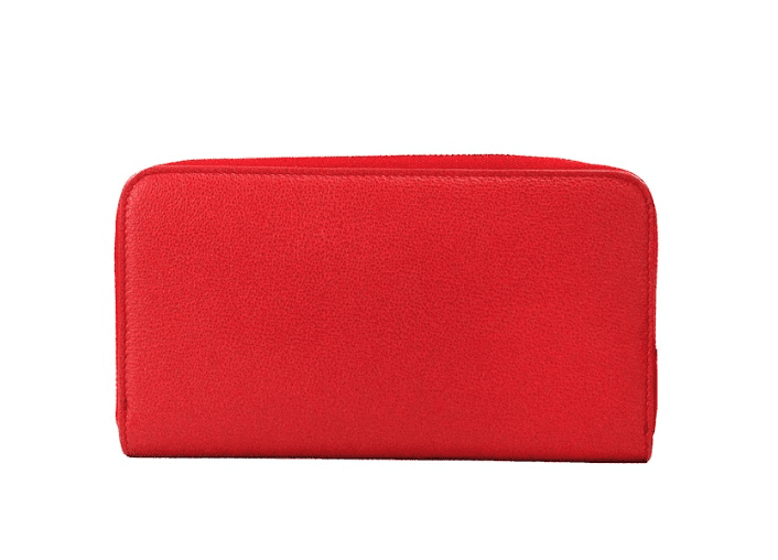 Burberry Elmore Red Embossed Logo Leather Continental Clutch Wallet | Fashionsarah.com