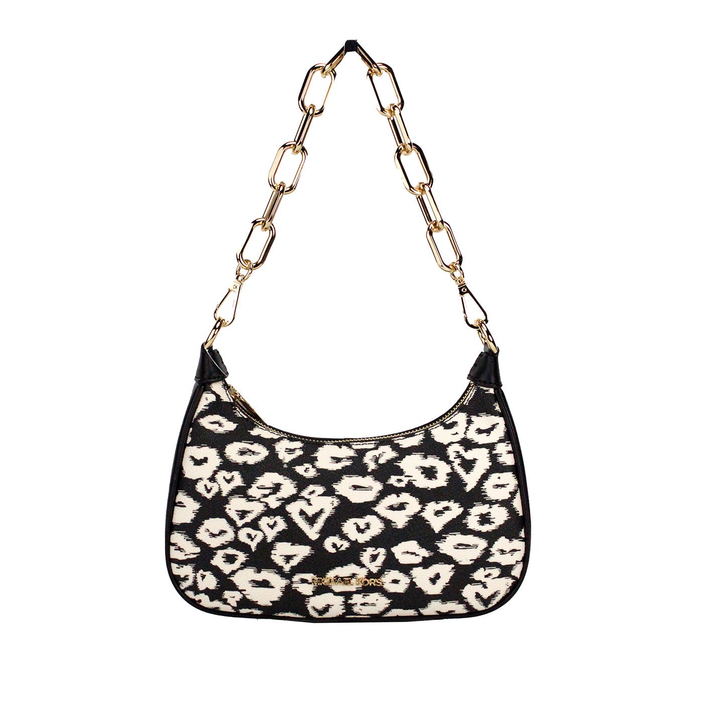 Michael Kors Cora Medium Heart Print PVC Zip Pouchette Crossbody Bag | Fashionsarah.com