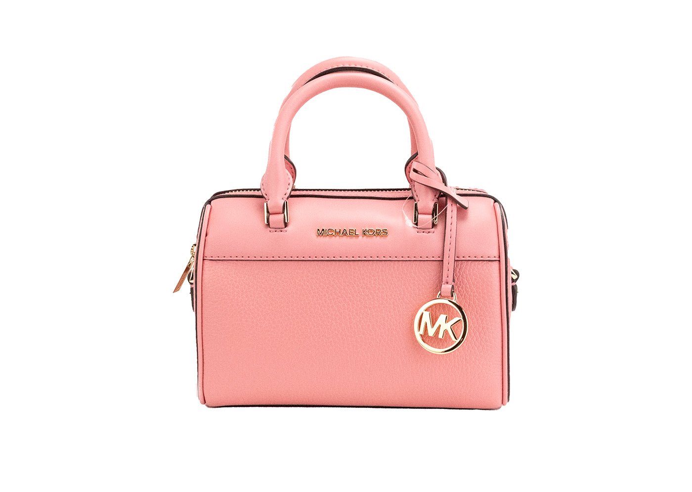 Michael Kors Travel XS Tea Rose Pebbled Leather Duffle Handbag | Fashionsarah.com