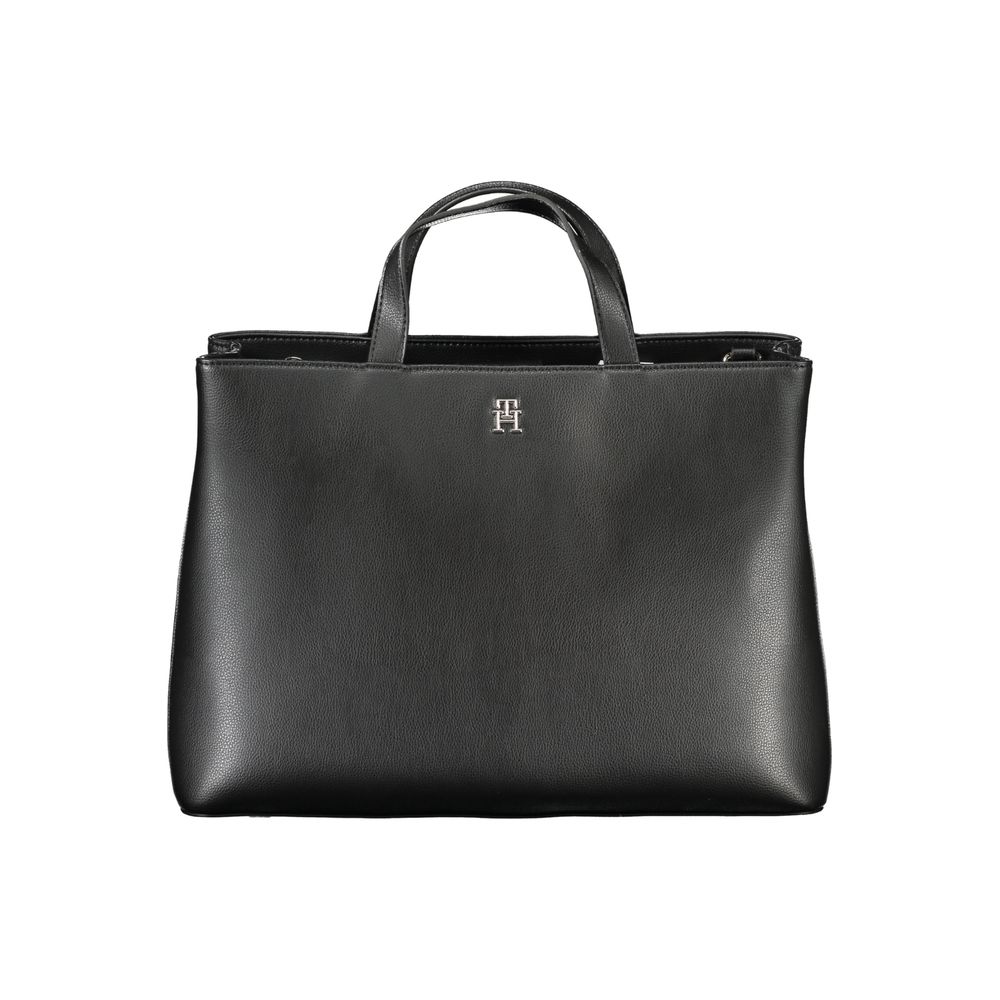 Tommy Hilfiger Black Polyester Handbag | Fashionsarah.com