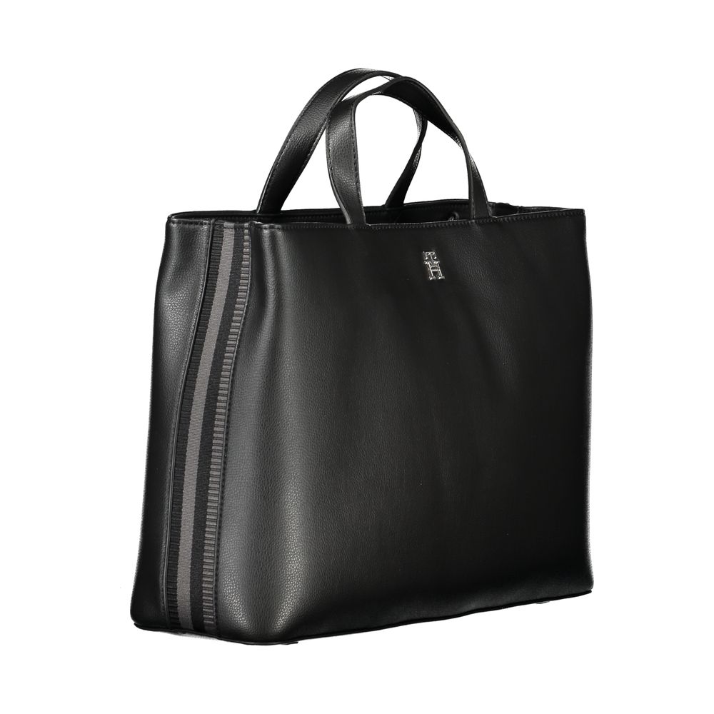 Tommy Hilfiger Black Polyester Handbag | Fashionsarah.com