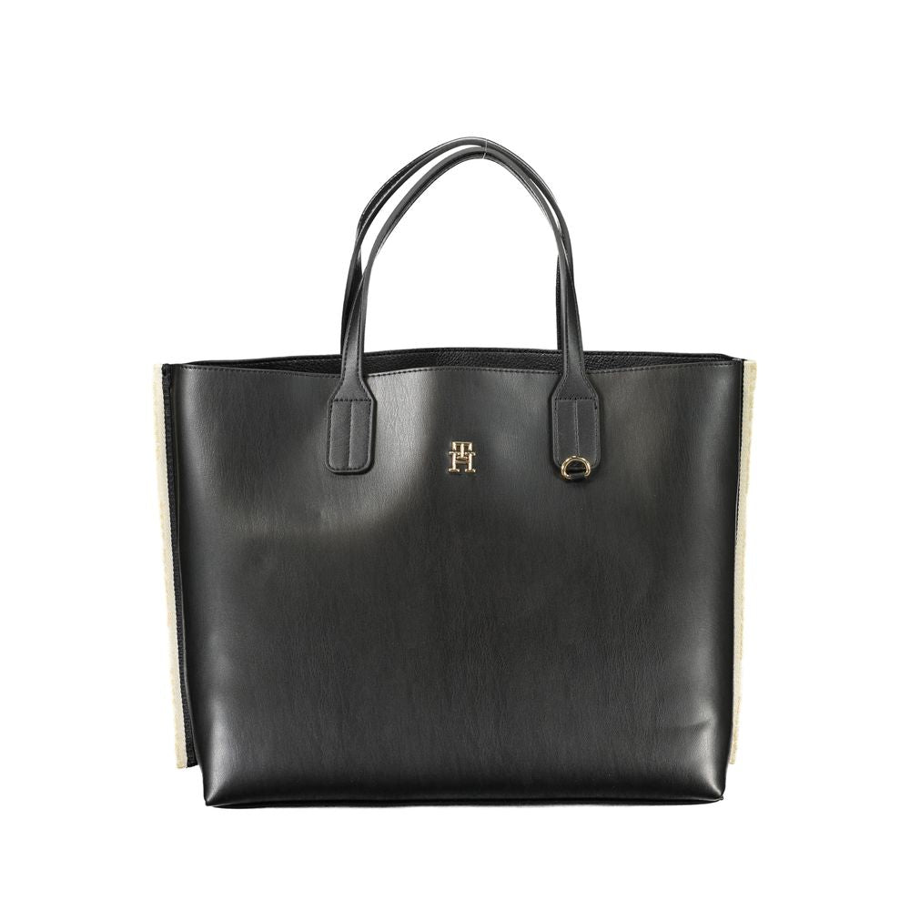 Tommy Hilfiger Black Polyethylene Handbag | Fashionsarah.com