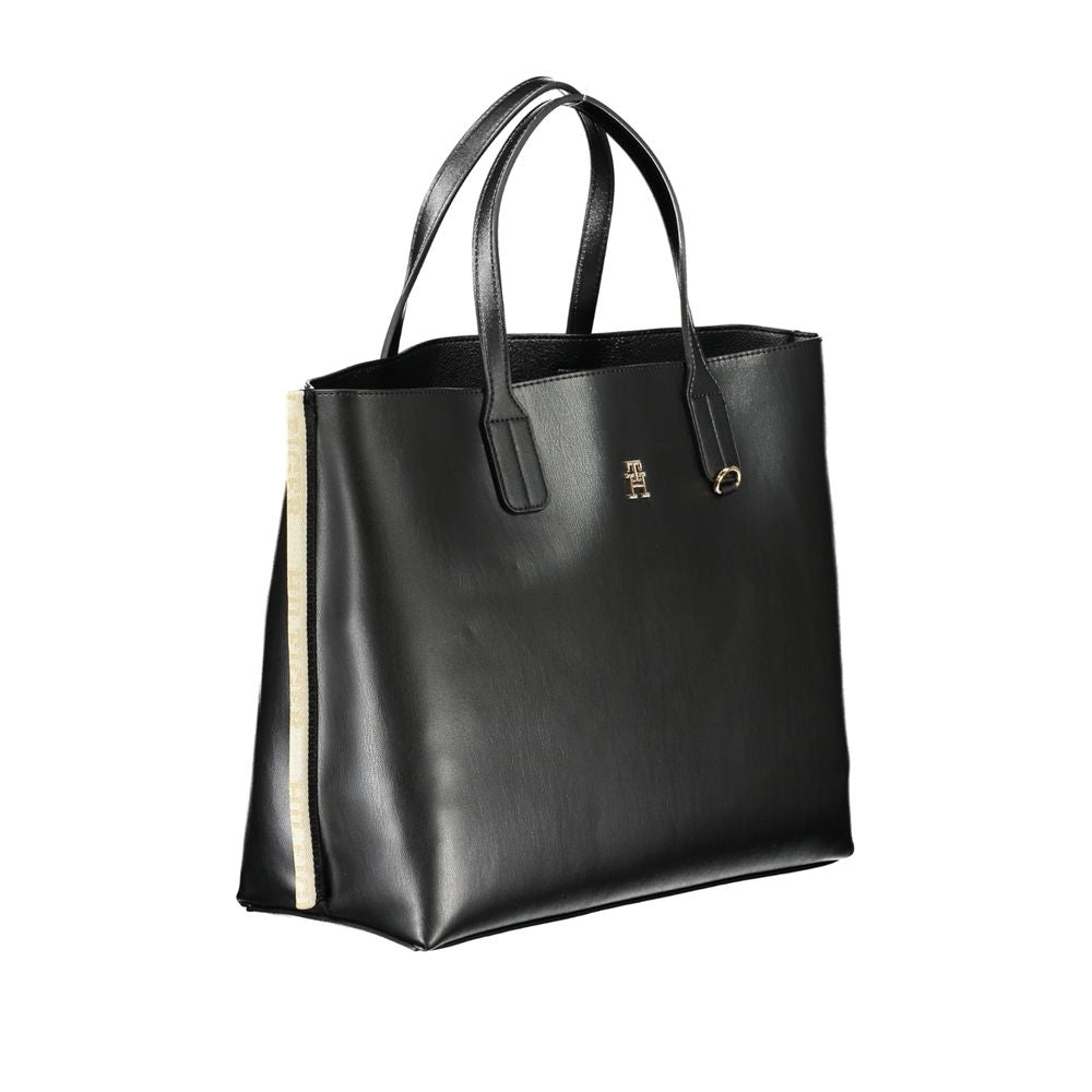 Tommy Hilfiger Black Polyethylene Handbag | Fashionsarah.com