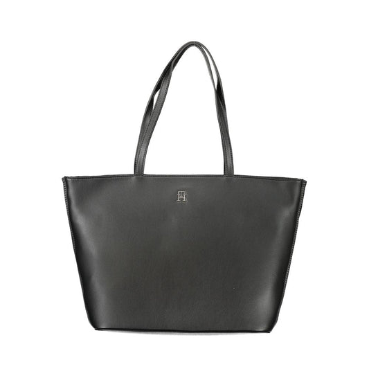 Tommy Hilfiger Black Polyester Handbag | Fashionsarah.com