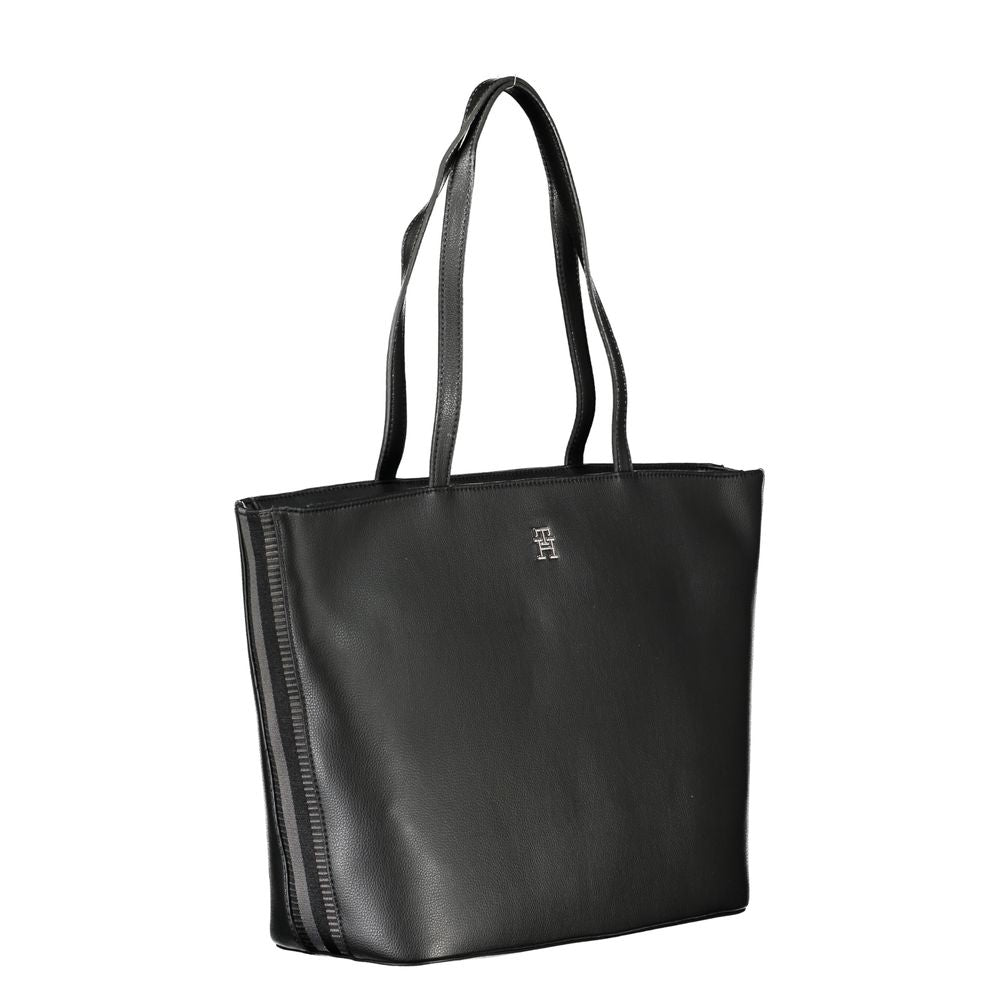 Tommy Hilfiger Black Polyester Handbag | Fashionsarah.com