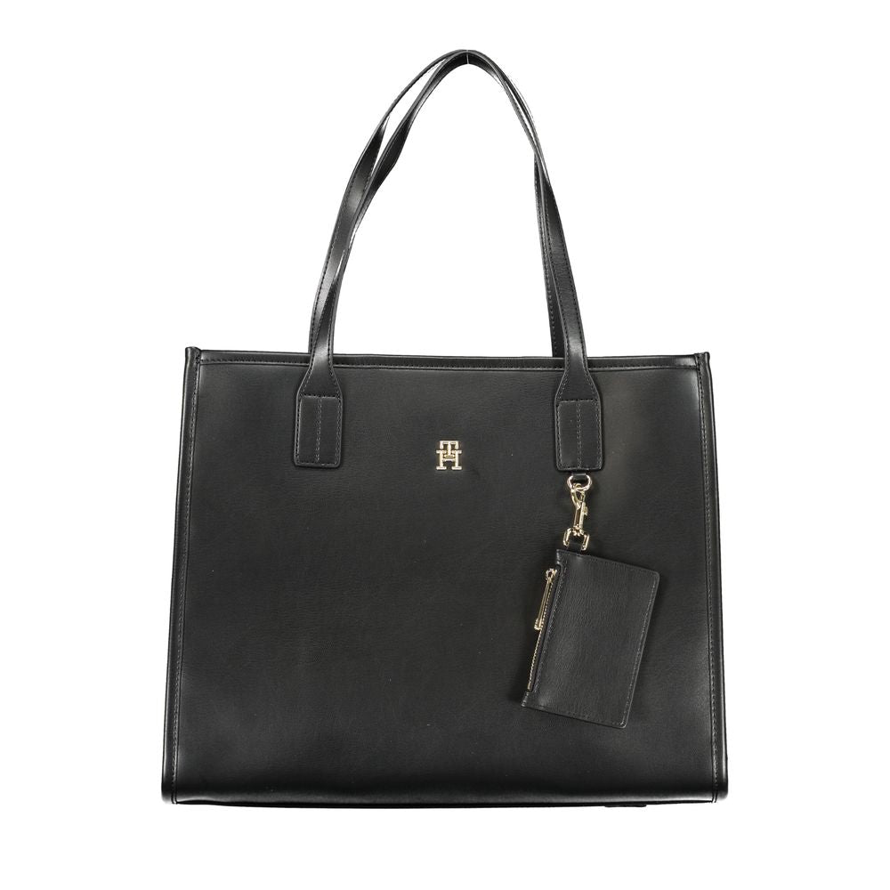 Tommy Hilfiger Black Polyethylene Handbag | Fashionsarah.com