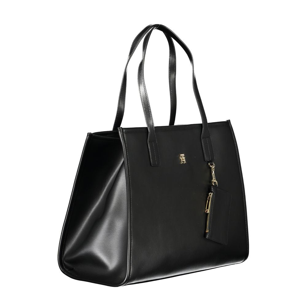 Tommy Hilfiger Black Polyethylene Handbag | Fashionsarah.com