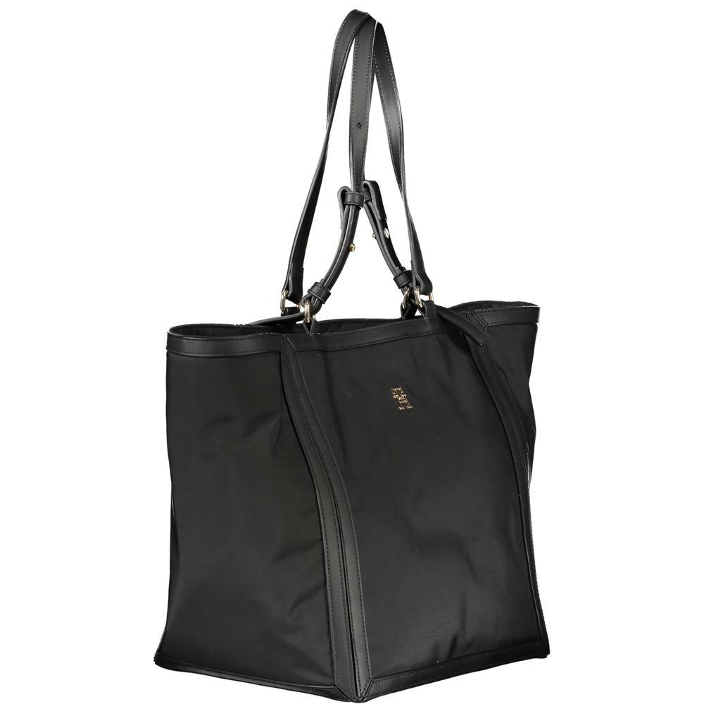 Tommy Hilfiger Black Polyester Handbag | Fashionsarah.com