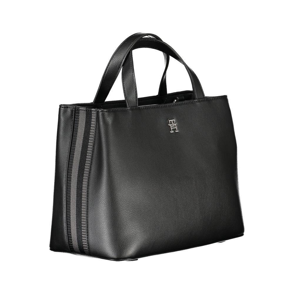 Tommy Hilfiger Black Polyester Handbag | Fashionsarah.com