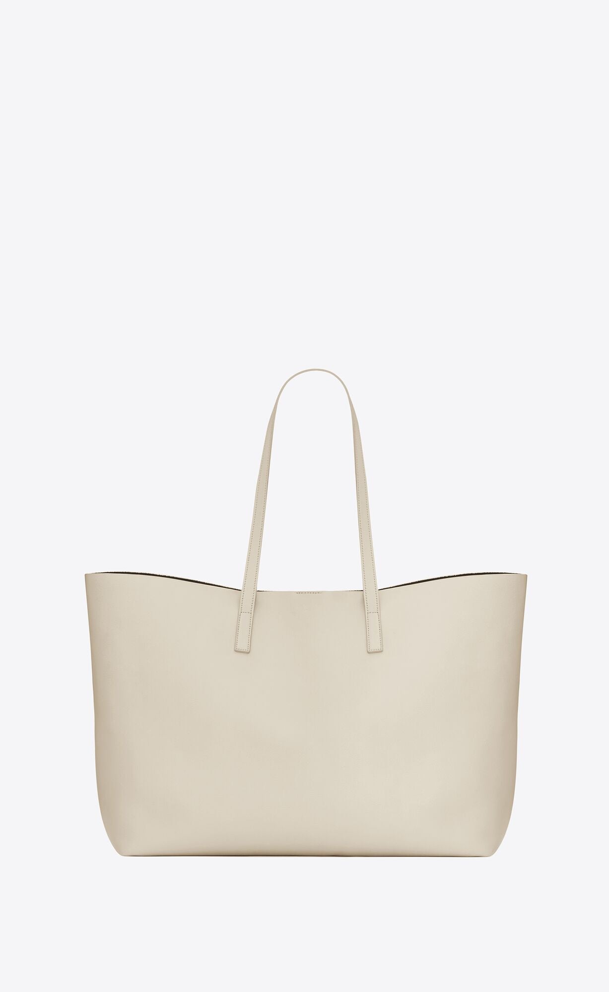 Saint Laurent White Leather Tote Shoulder Bag | Fashionsarah.com