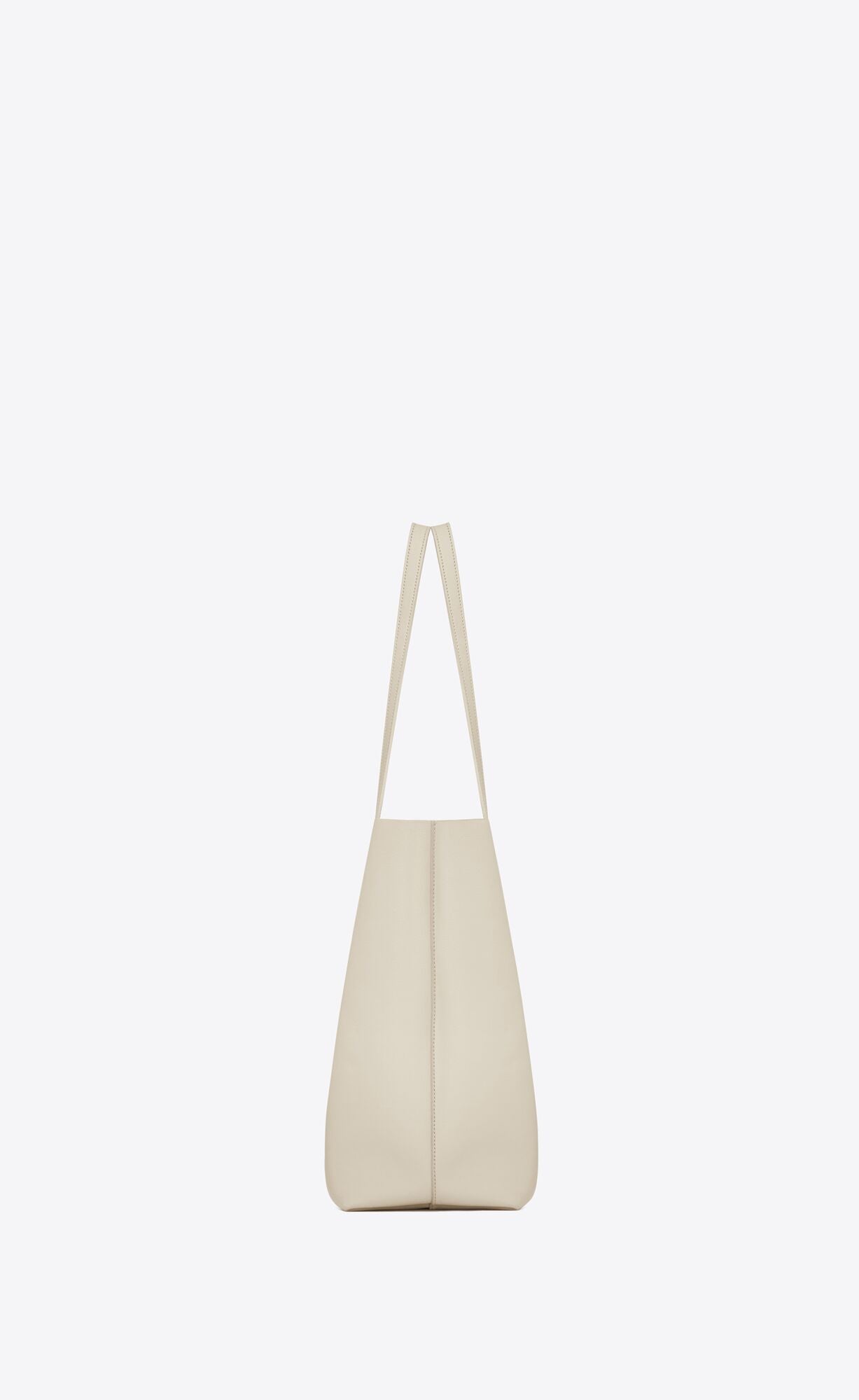 Saint Laurent White Leather Tote Shoulder Bag | Fashionsarah.com