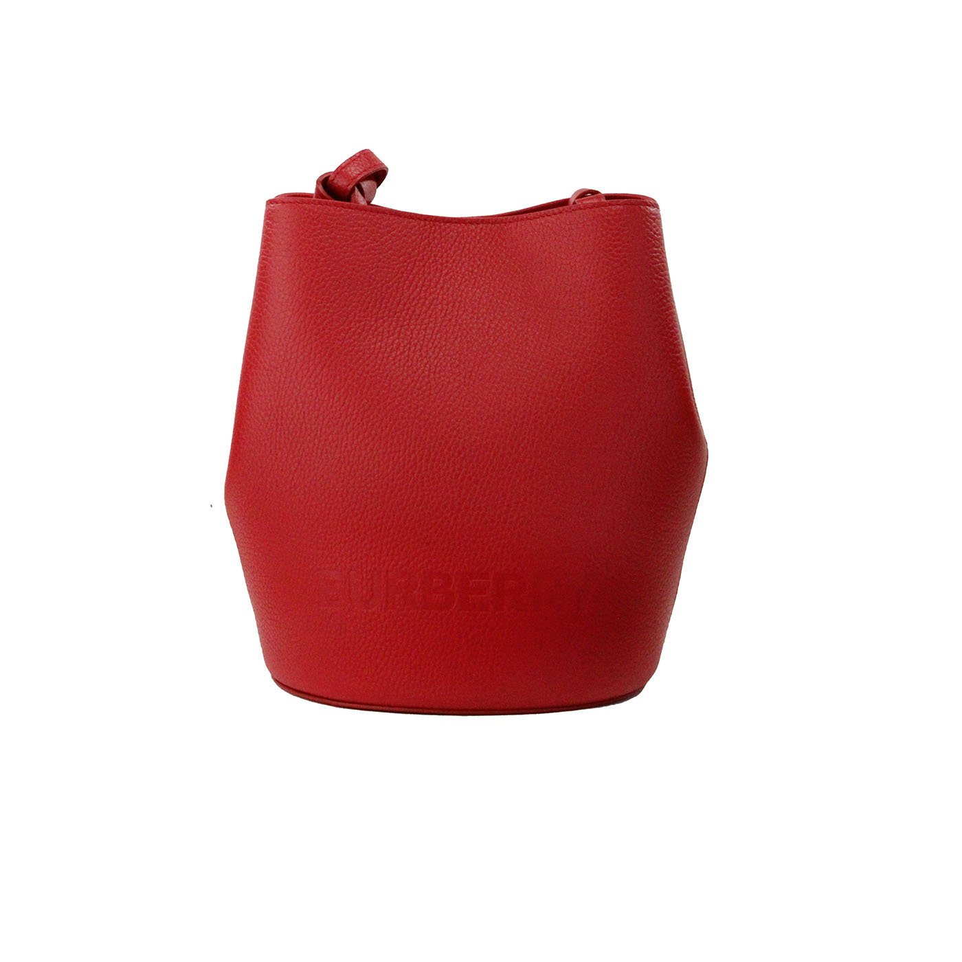 Burberry Lorne Small Red Leather Bucket Crossbody Bag | Fashionsarah.com