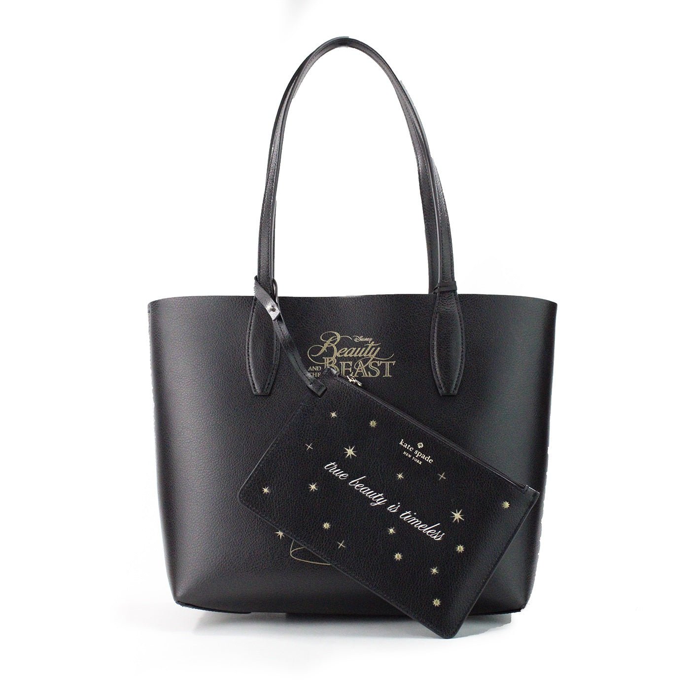 Kate Spade Disney Beauty And The Beast Small Leather Reversible Tote Handbag | Fashionsarah.com