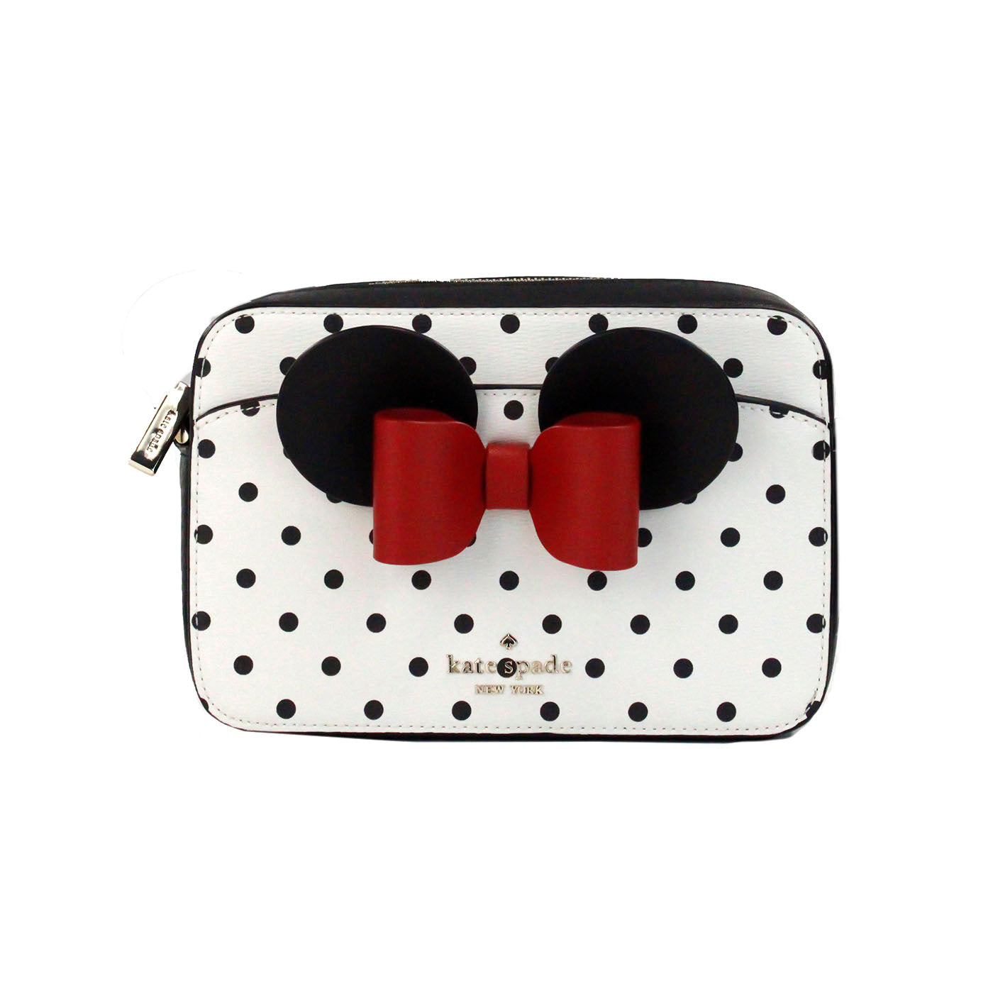 Kate Spade Disney Minnie Mouse Polka Dot Printed PVC Crossbody Camera Bag | Fashionsarah.com