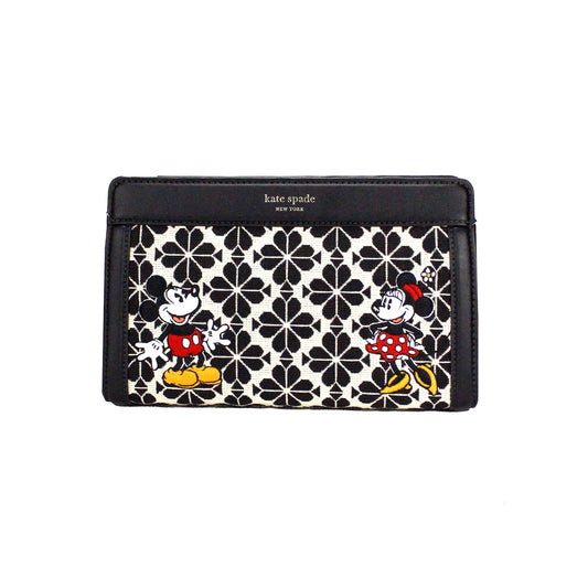 Fashionsarah.com Fashionsarah.com Kate Spade Disney 100 Medium Spade Flower Jacquard Canvas Crossbody Bag