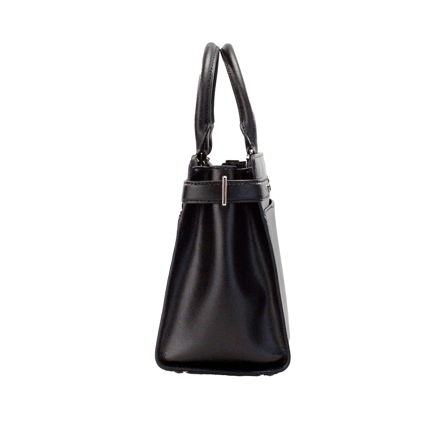 Kate Spade Staci Medium Black Saffiano Leather Crossbody Satchel Bag Handbag | Fashionsarah.com