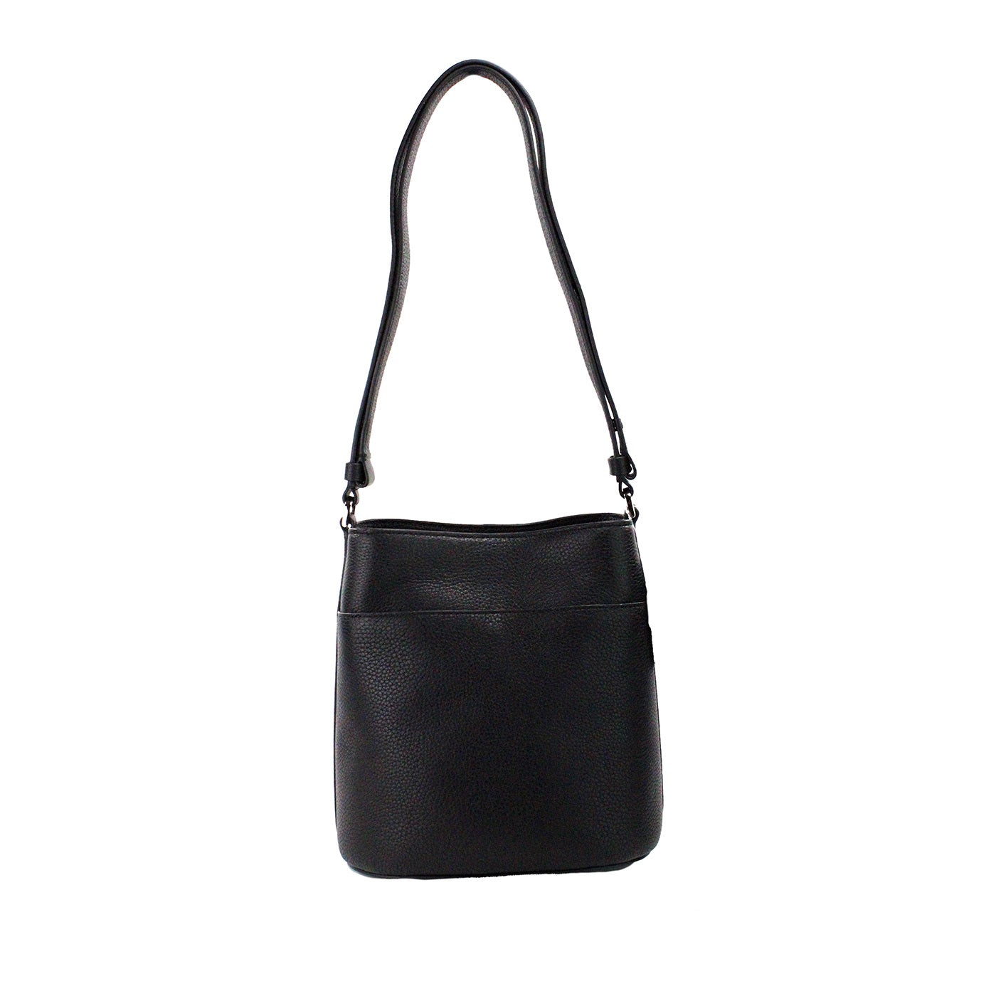 Kate Spade Leila Small Black Pebbled Leather Bucket Shoulder Crossbody Bag | Fashionsarah.com