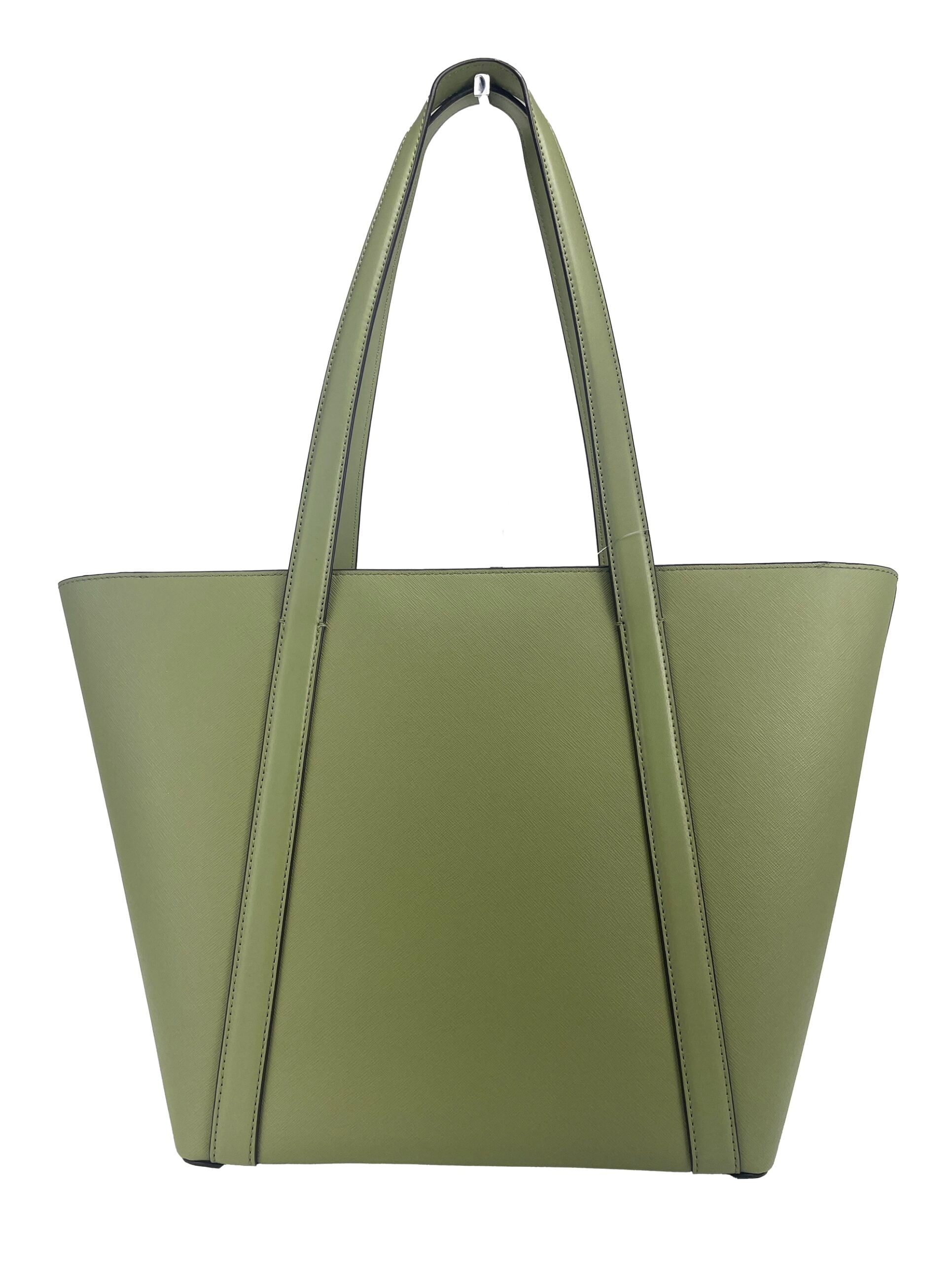 Michael Kors Large Pratt Shoulder Zip Tote Bag Light Sage | Fashionsarah.com