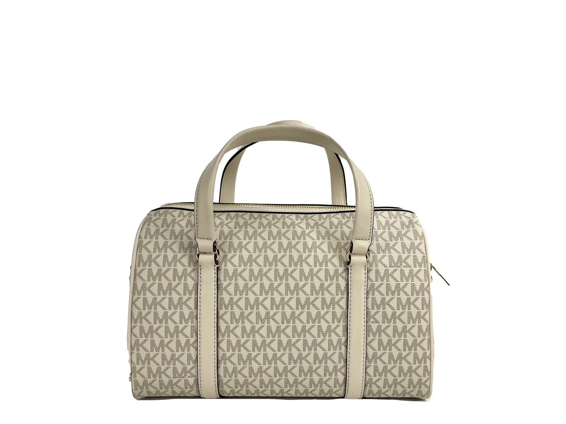 Michael Kors Travel Medium Duffle Satchel Crossbody Bag Purse Cream | Fashionsarah.com