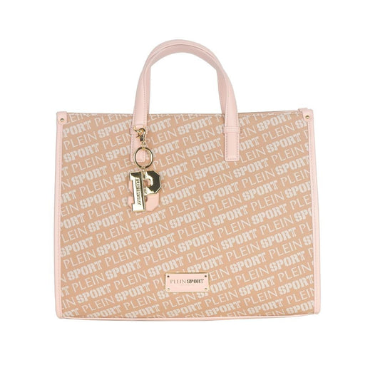 Fashionsarah.com Fashionsarah.com Plein Sport Pastel Pink Tote Elegance with Cross Belt