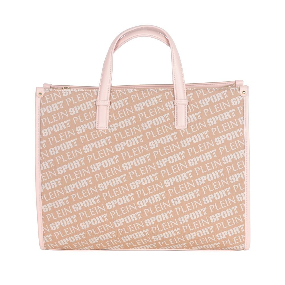 Fashionsarah.com Fashionsarah.com Plein Sport Pastel Pink Tote Elegance with Cross Belt