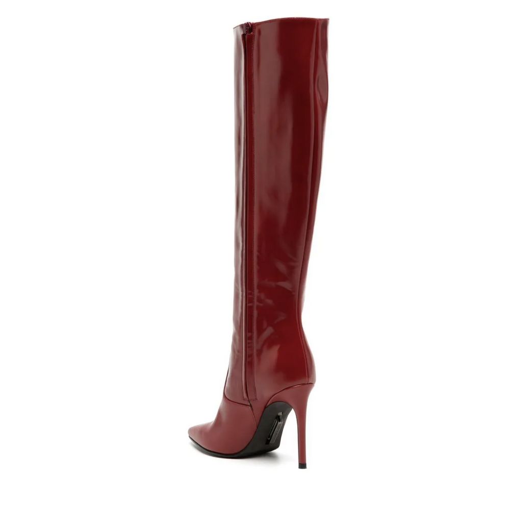 Fashionsarah.com Fashionsarah.com Off-White Chic Scarlet Patent Leather Stiletto Boots