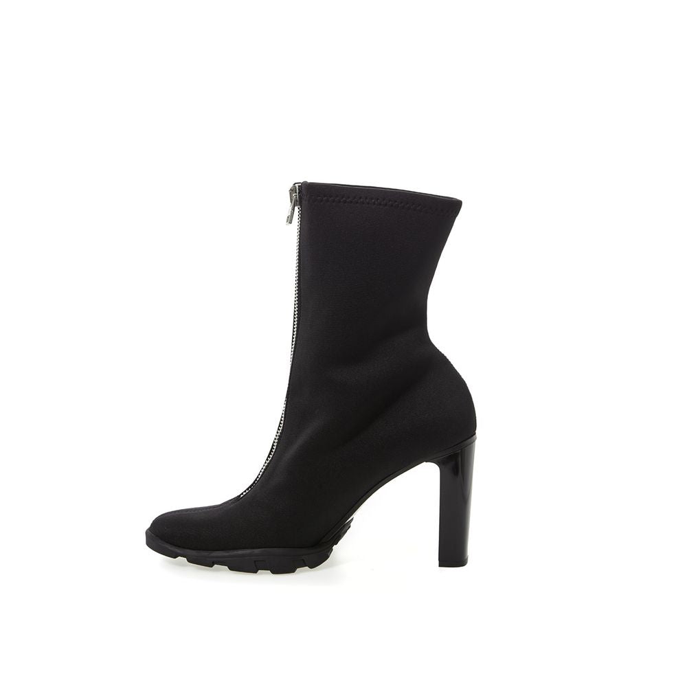 Alexander McQueen Sleek Neoprene Leather Boots | Fashionsarah.com