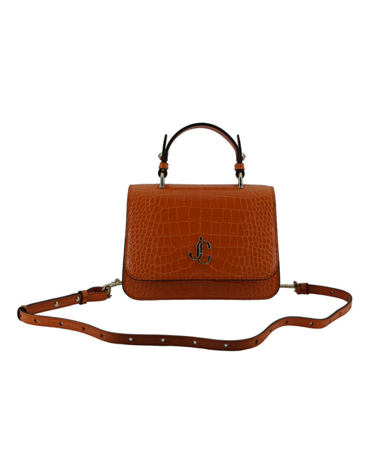 Jimmy Choo Orange Leather Top Handle and Shoulder Bag | Fashionsarah.com