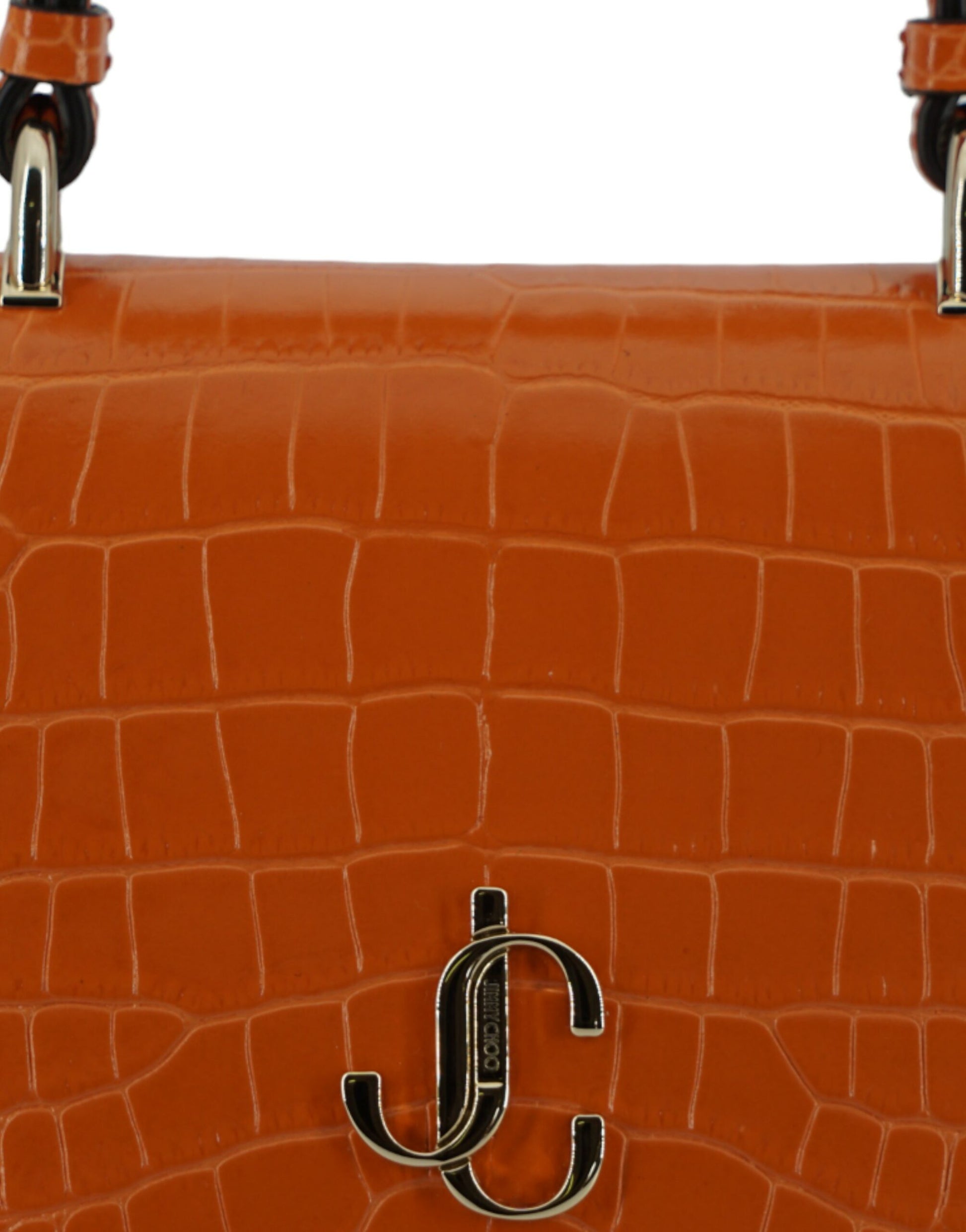 Jimmy Choo Orange Leather Top Handle and Shoulder Bag | Fashionsarah.com