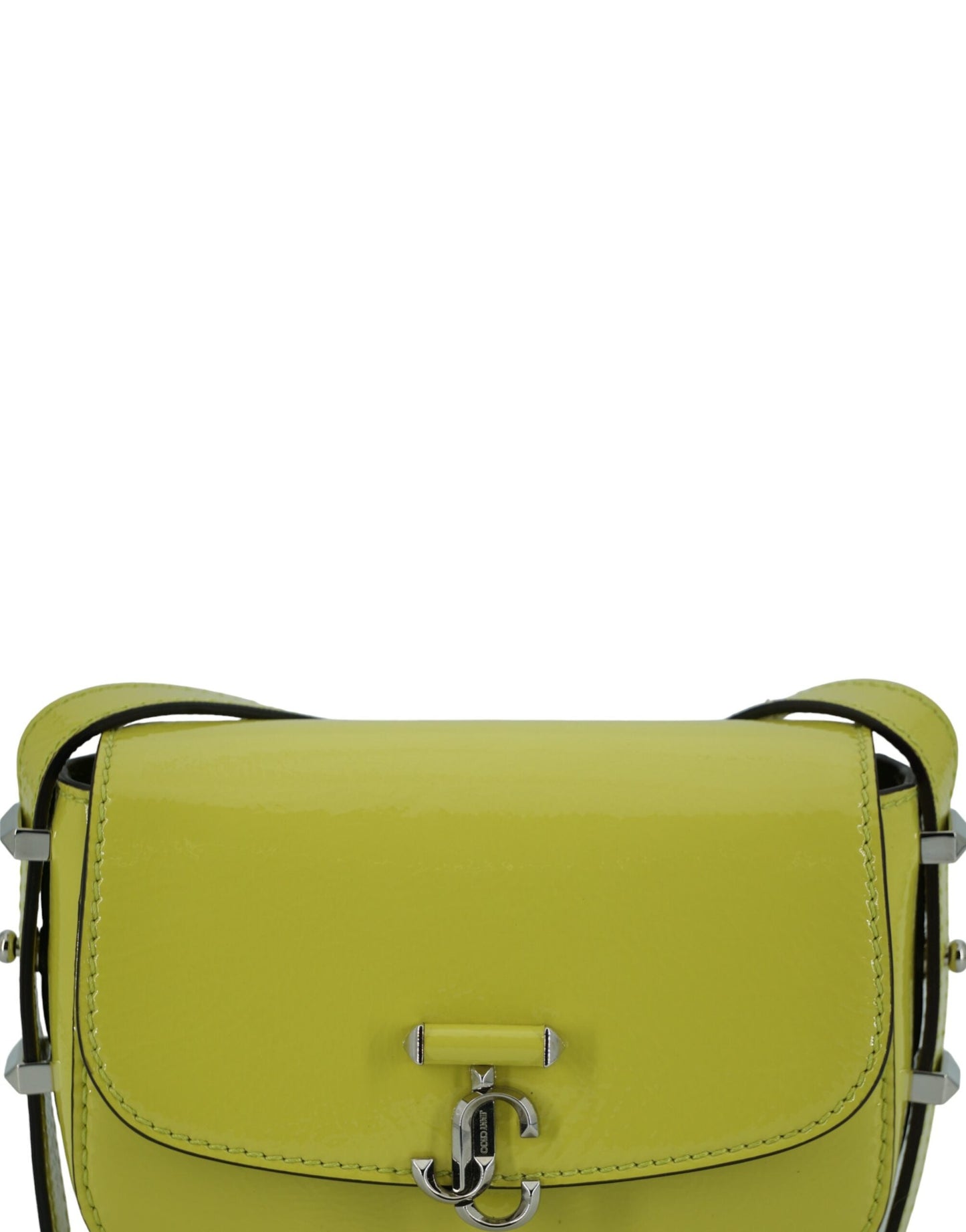 Jimmy Choo Lime Yellow Leather Small Shoulder Bag | Fashionsarah.com