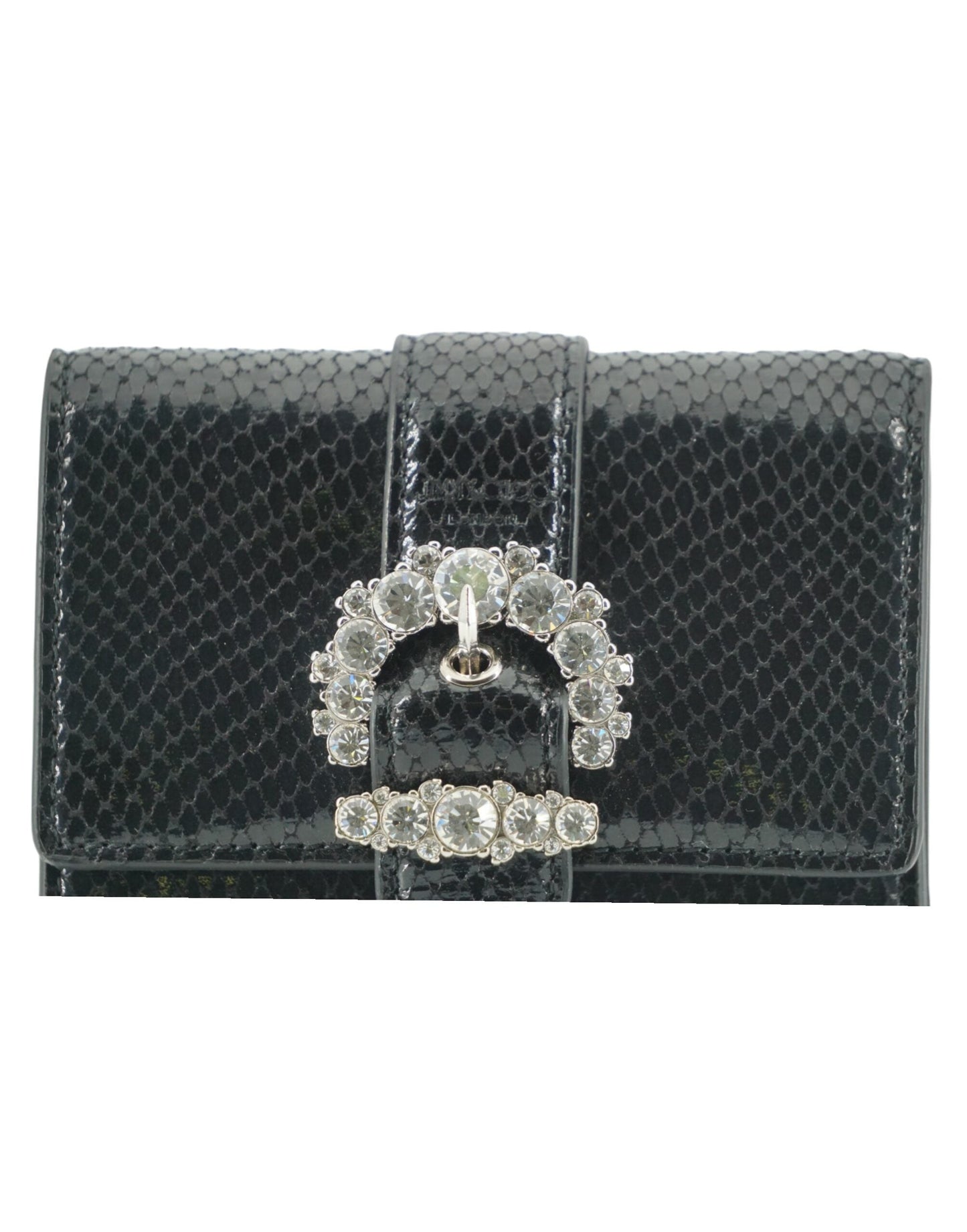 Jimmy Choo Black Leather Cheri Wallet | Fashionsarah.com